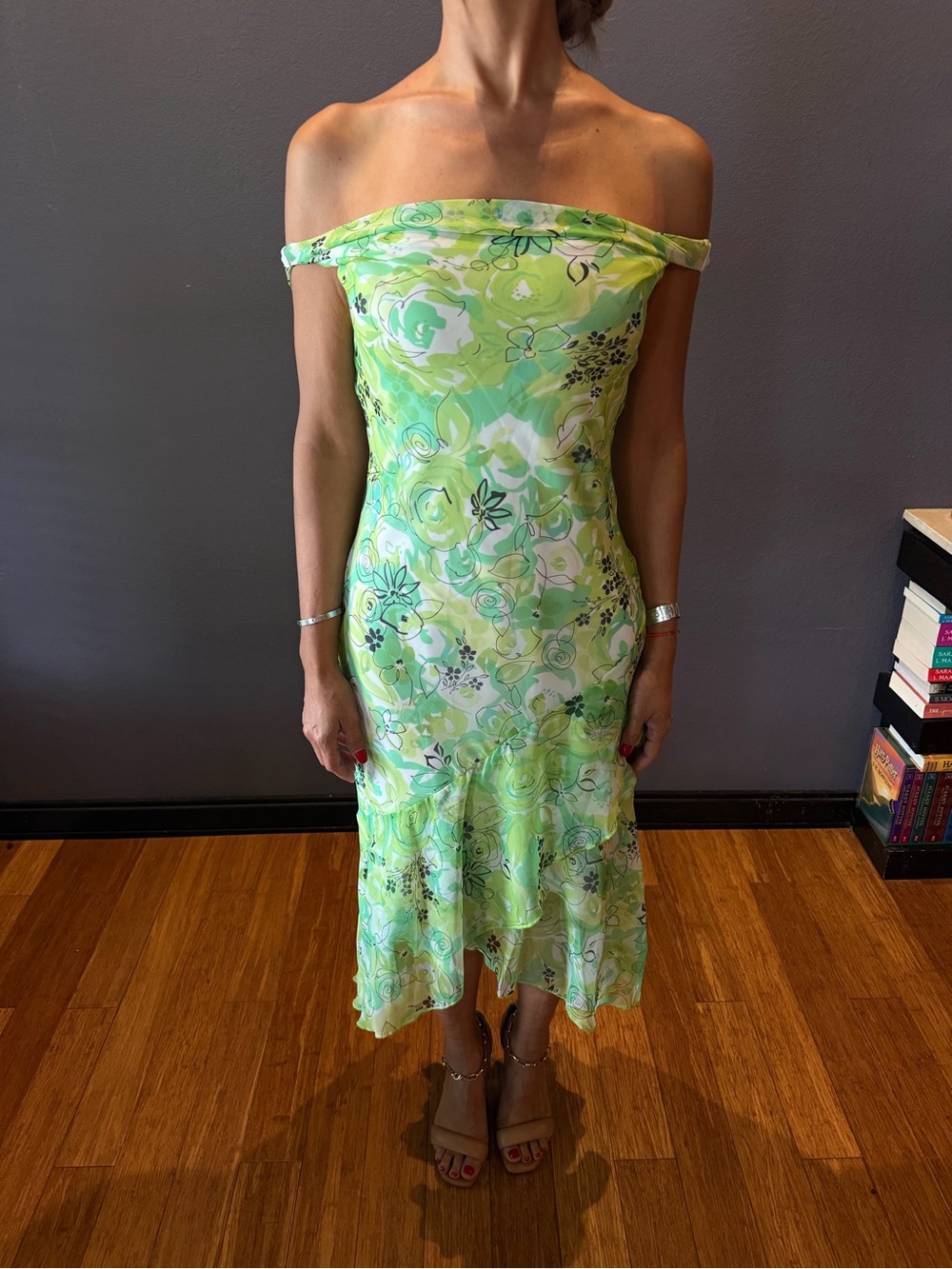 B. Darlin floral tiered ruffle midi dress